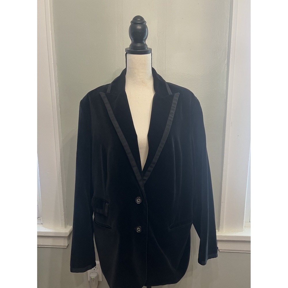 George ME Designs By Mark Eisen  Women's Black Blazer Size 22W
